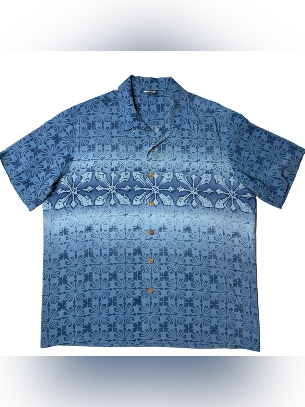 Kennington LTD California Men’s XXL Hawaiian Shirt Blue Floral Short Sleeve